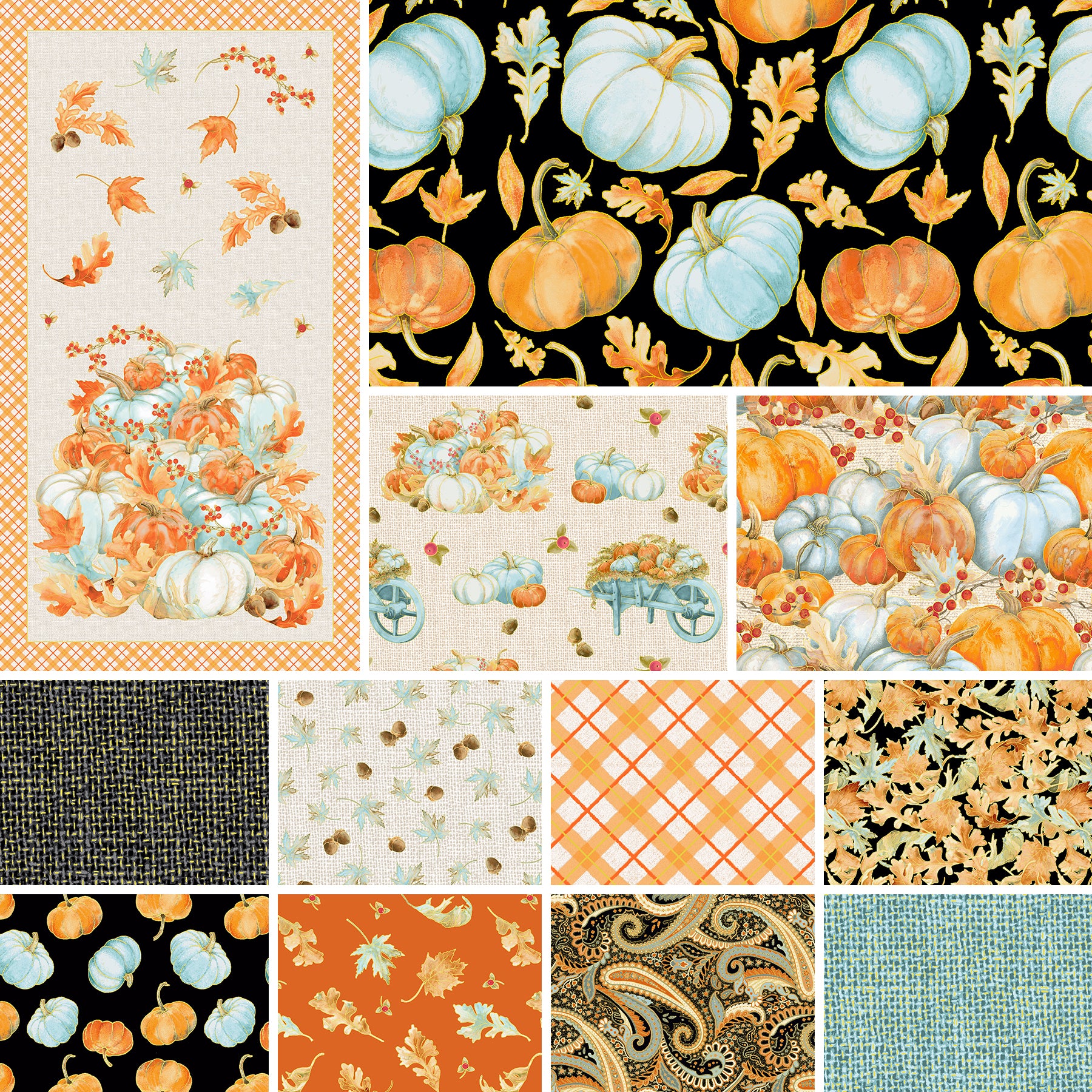 *New* Pumpkin Kisses Collection by Grace Violet Designs for Henry Glass